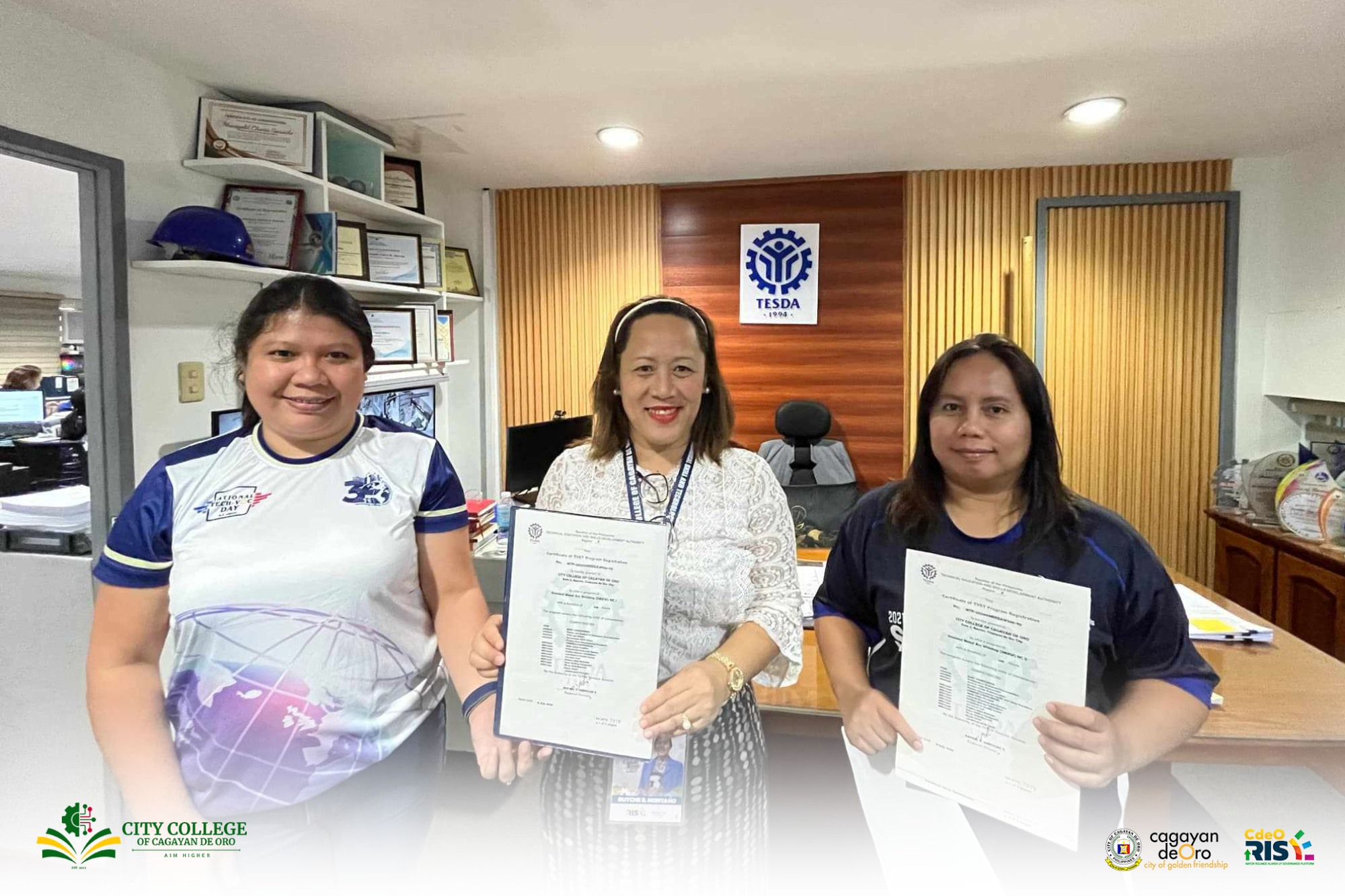 TESDA Certifies City College of CDO's Mobile and Community-Based Training Programs