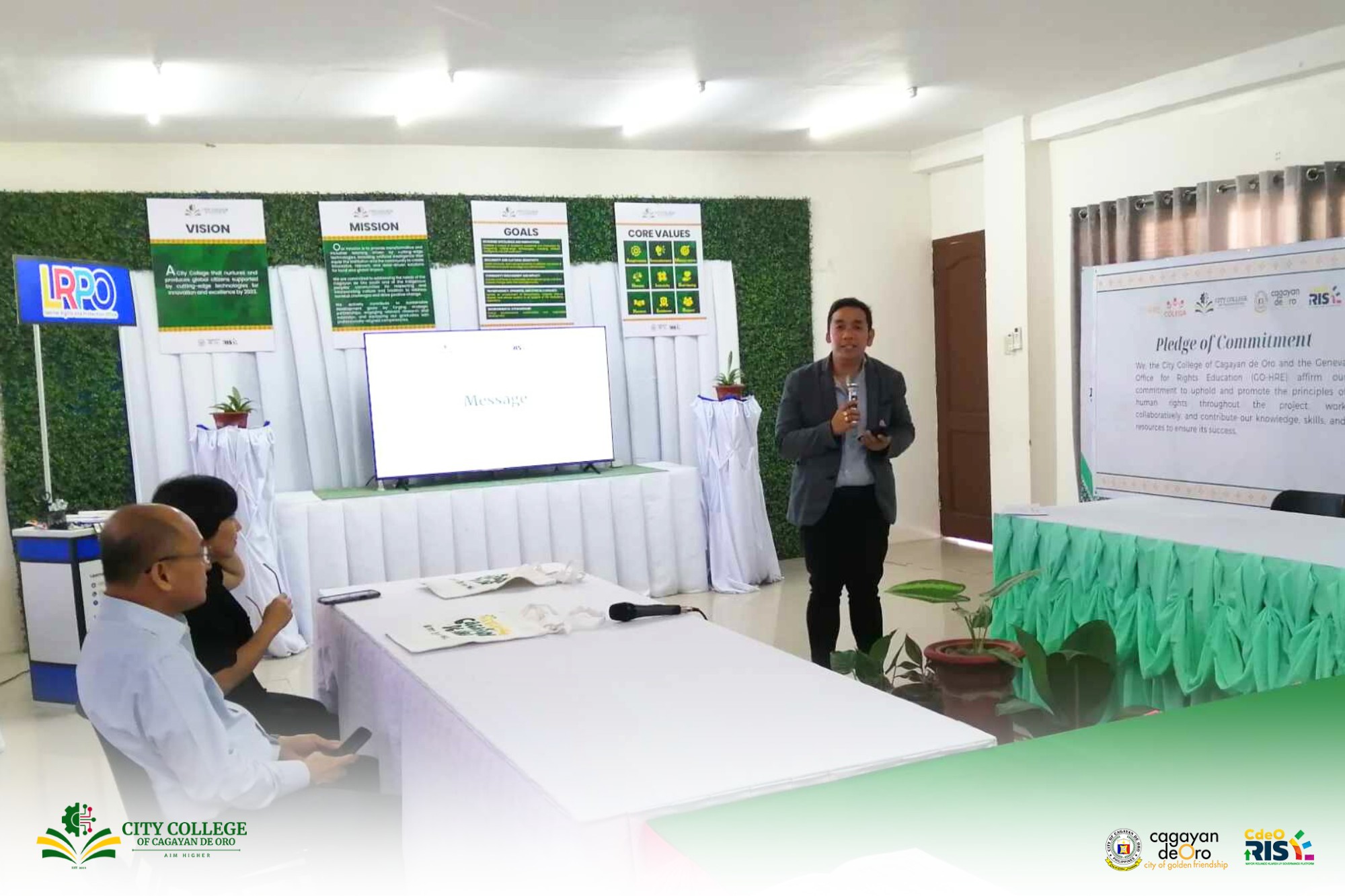 City College of Cagayan de Oro Gains International Support from GO-HRE