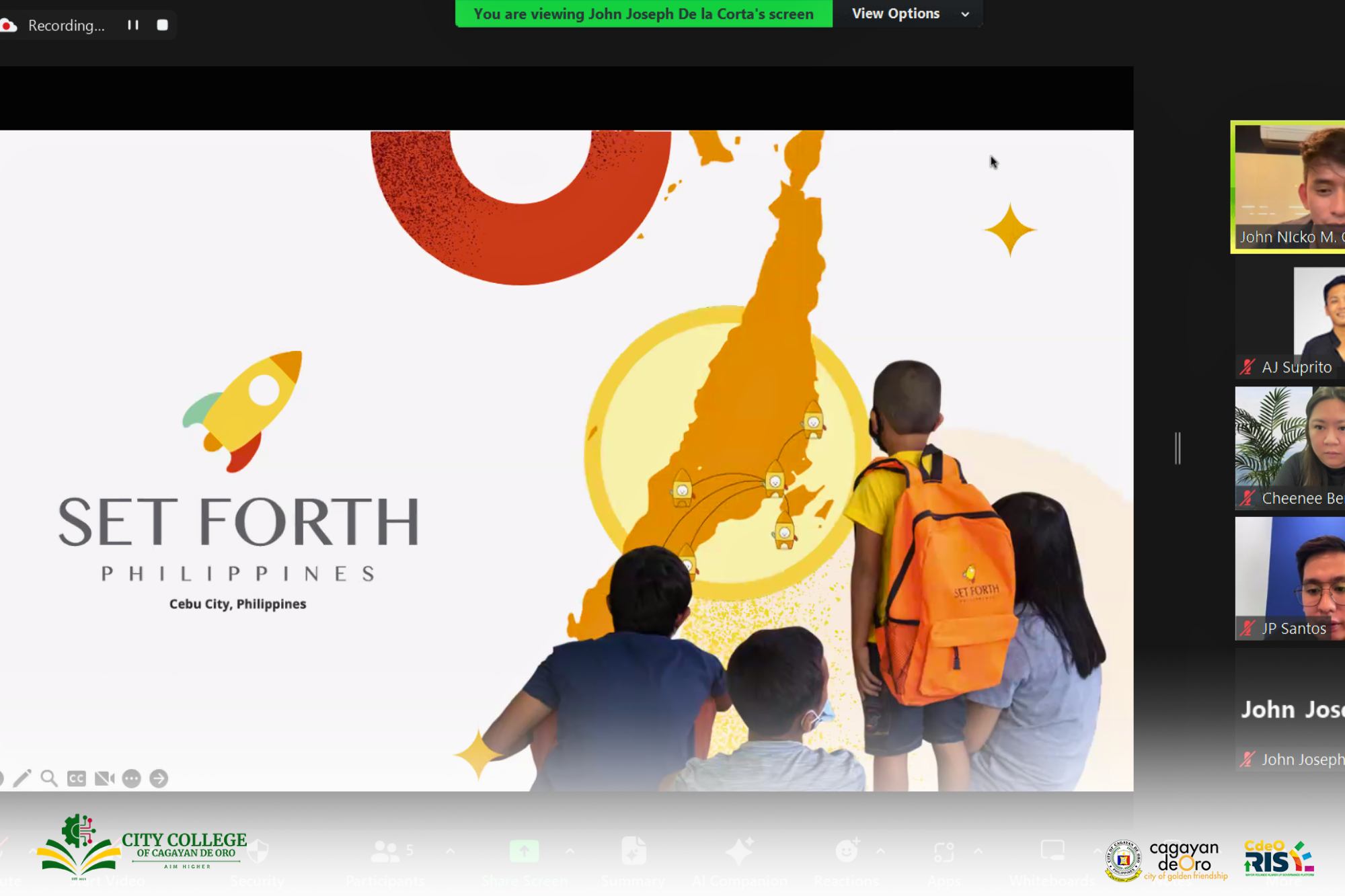 SYNERGY IN MOTION: Set Forth Philippines and City College of Cagayan de Oro