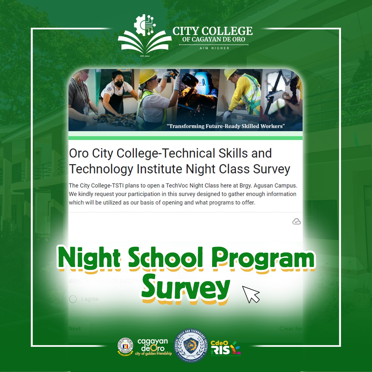 Muenroll ba ka kung mag-abri og TechVoc Programs?