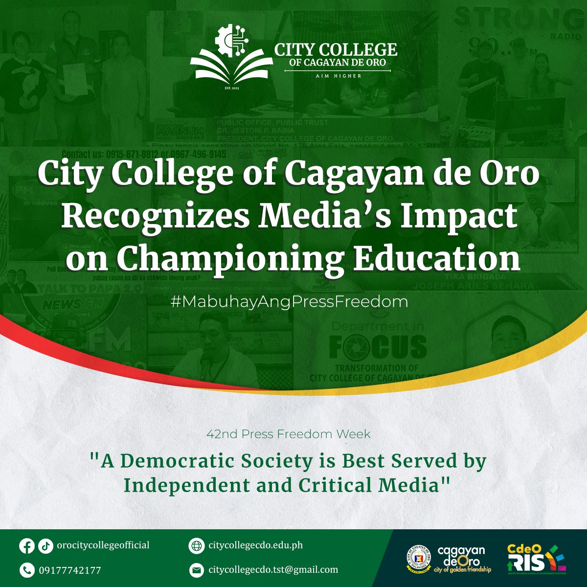 42nd Press Freedom Week: City College of Cagayan de Oro Honors Media’s Role in Advancing Education - Image 3