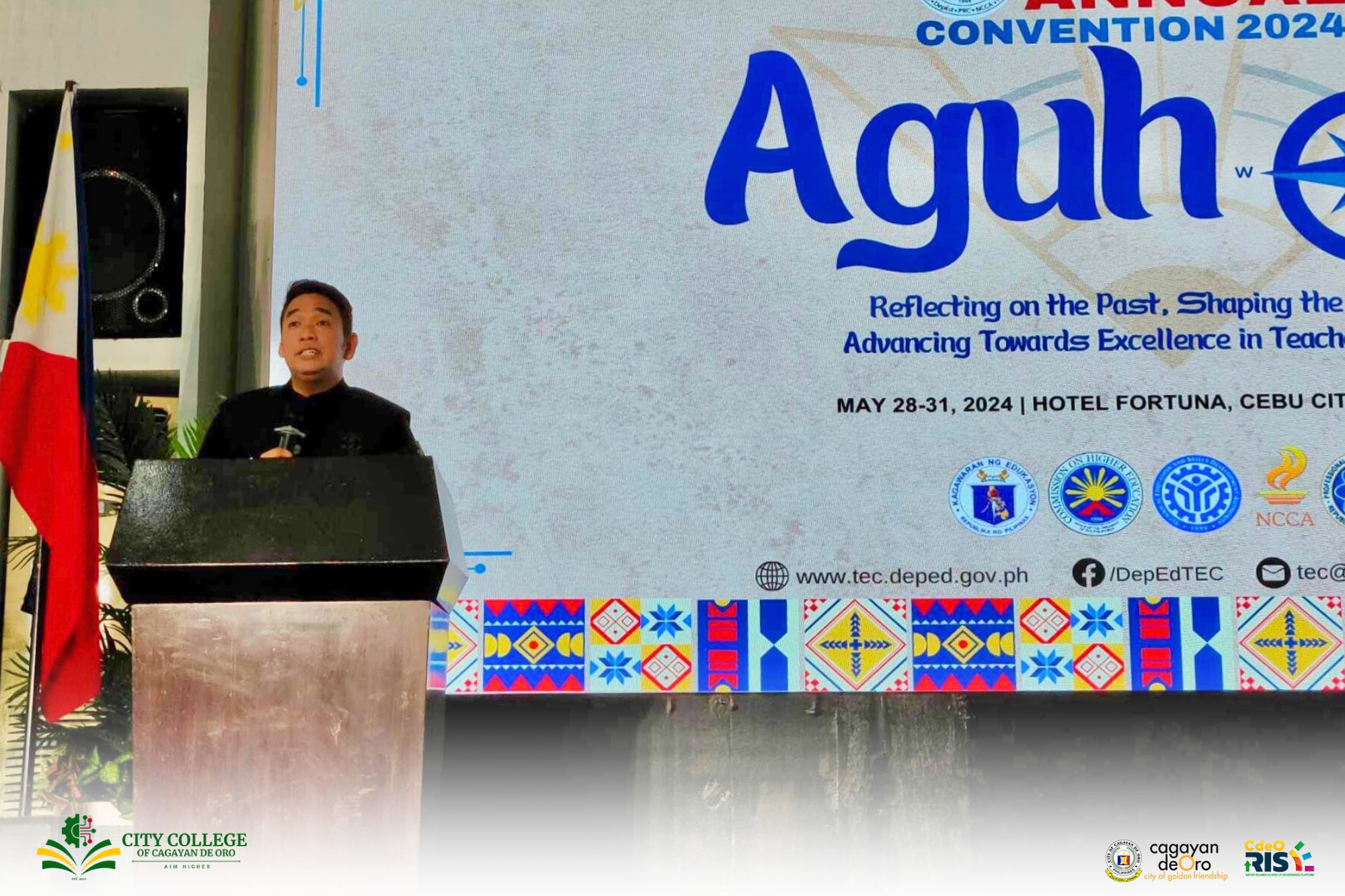 Dr. Jestoni Babia, City College of CDO Interim President, Receives Plaque of Recognition for Contributions to Teacher Education Excellence