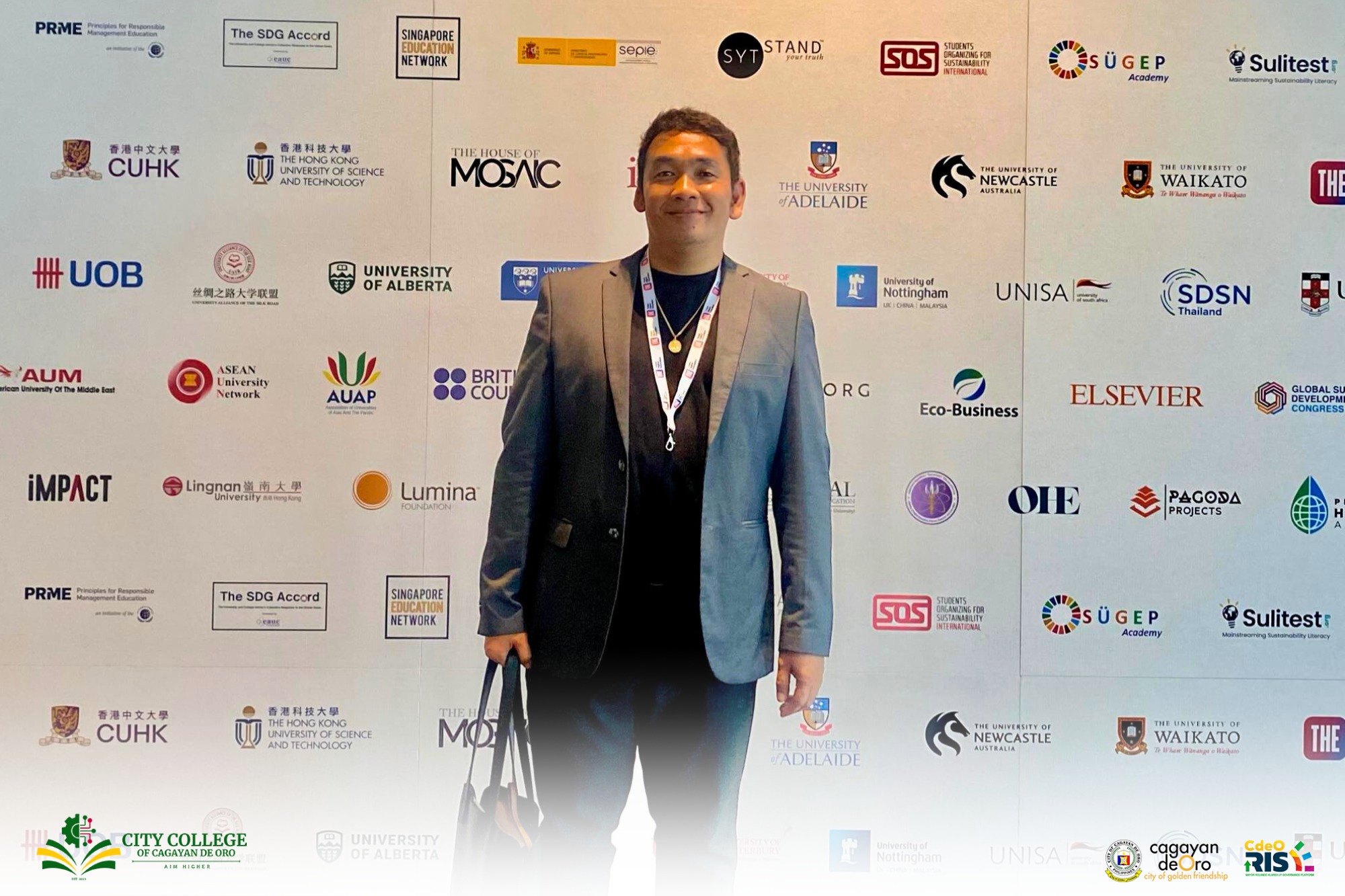 Dr. Jestoni P. Babia Represents City College of CDO at Global Sustainable Development Congress