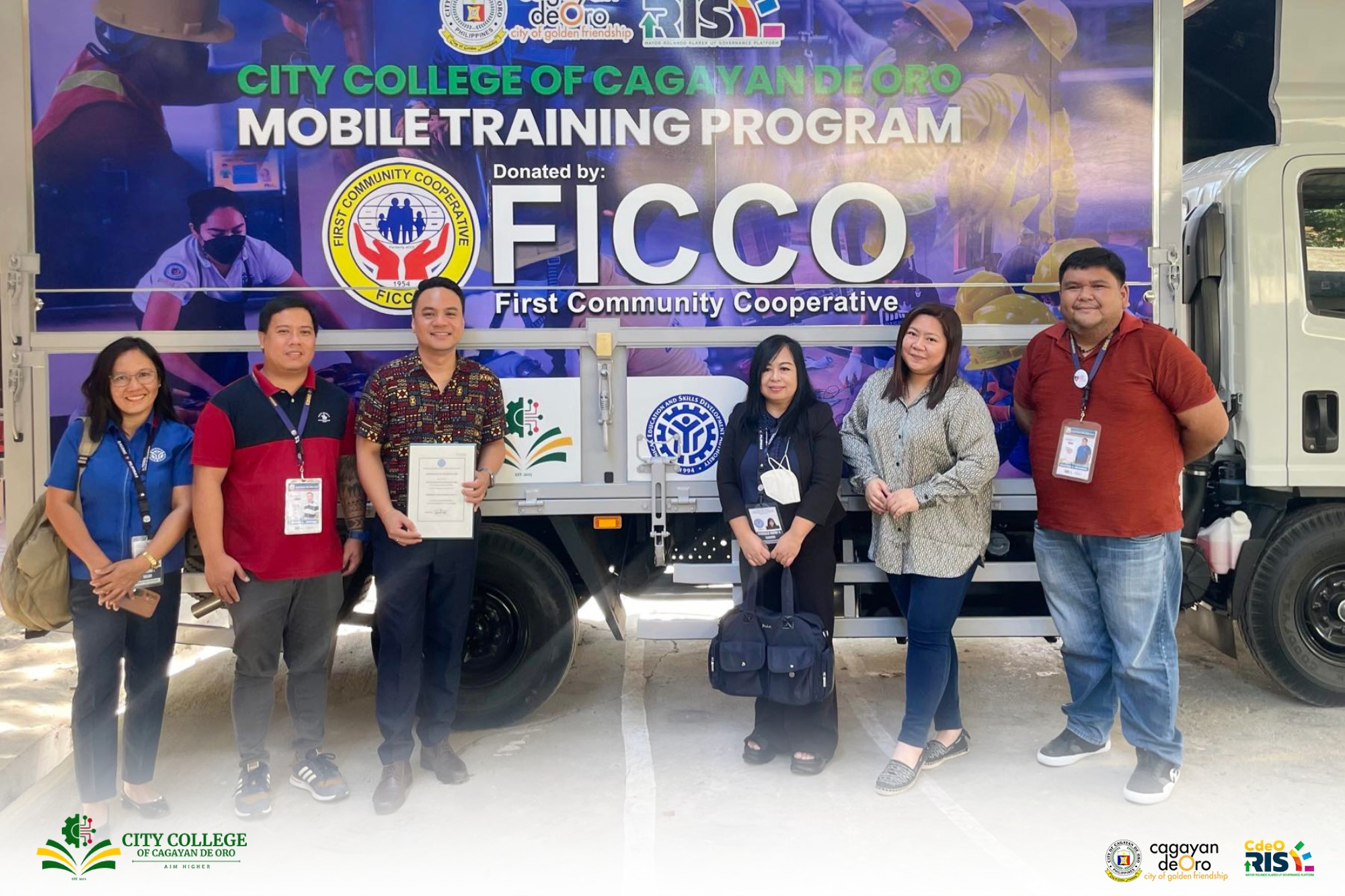 TESDA Region 10 grants the Certificate of Accreditation to the City College of CDO as an Accredited Competency Assessment Center for Barangay Health Services NCII