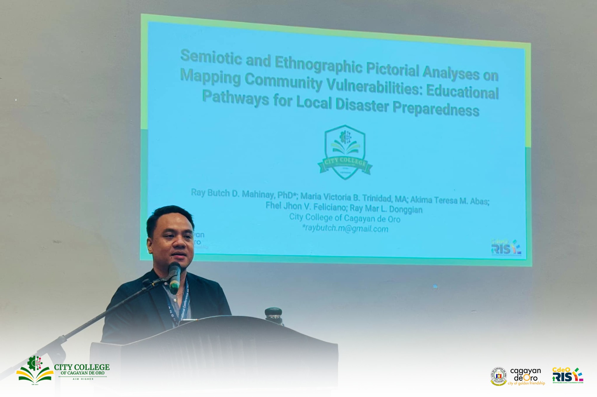 City College of CDO Presents Community-Driven Disaster Resilience Study at ICTED 2024