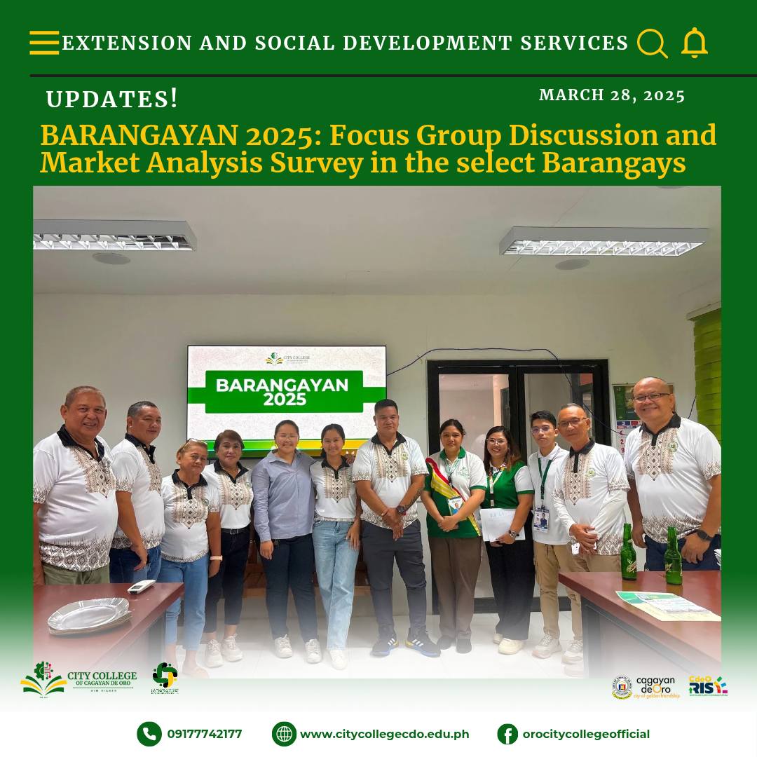 BARANGAYAN 2025: Focus Group Discussion and Market Analysis Survey in Select Barangays - Image 3