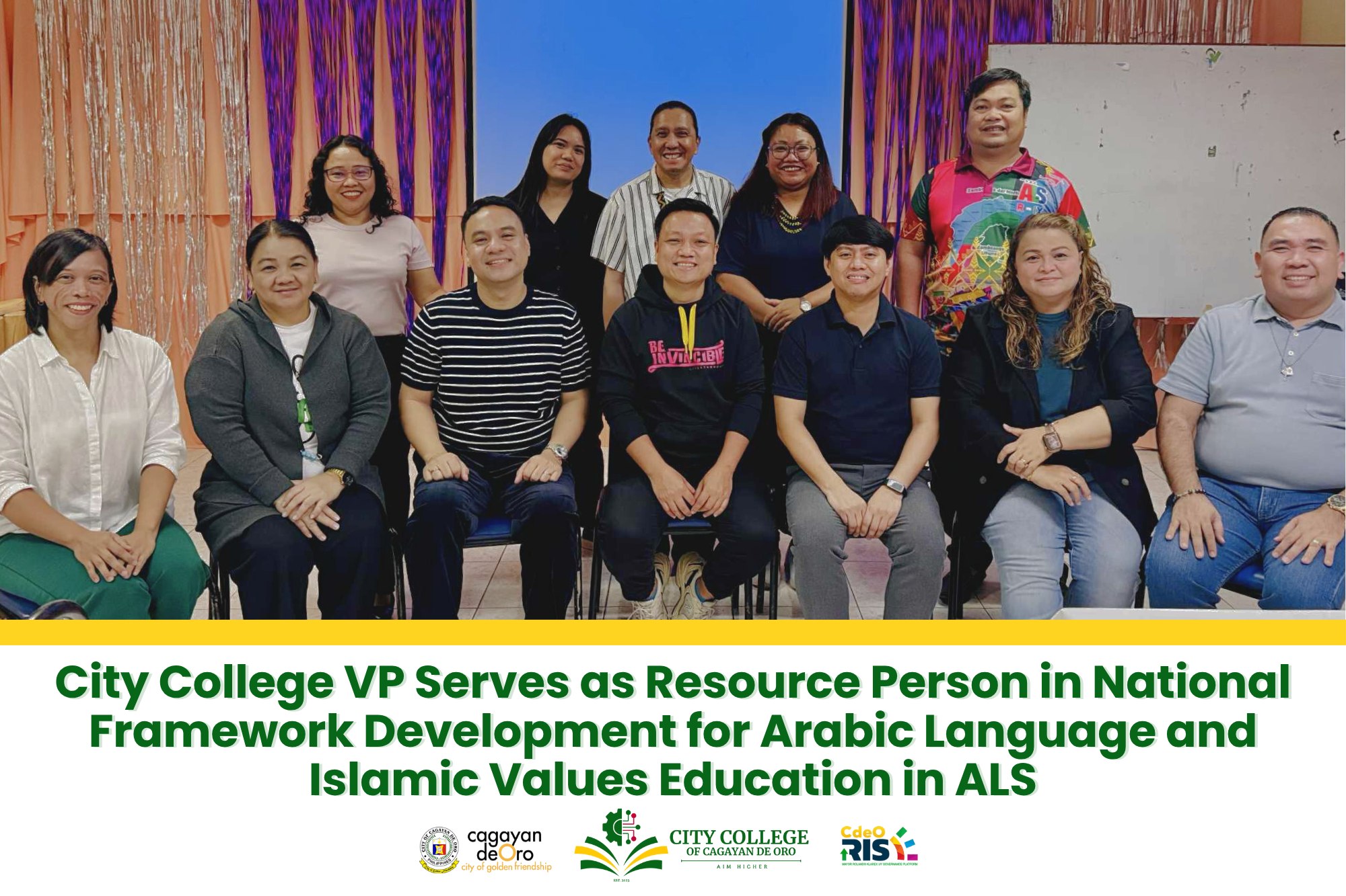 City College VP Serves as Resource Person in National Framework Development for Arabic Language and Islamic Values Education in ALS - Image 2