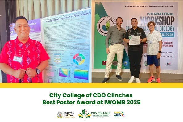 City College of CDO Clinches Best Poster Award at IWOMB 2025 - Image 2