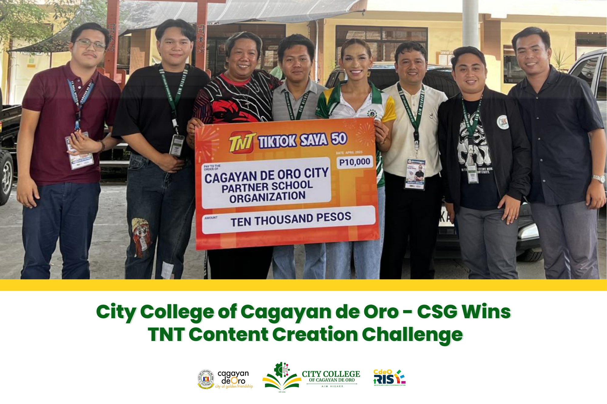 City College of Cagayan de Oro - CSG Wins TNT Content Creation Challenge