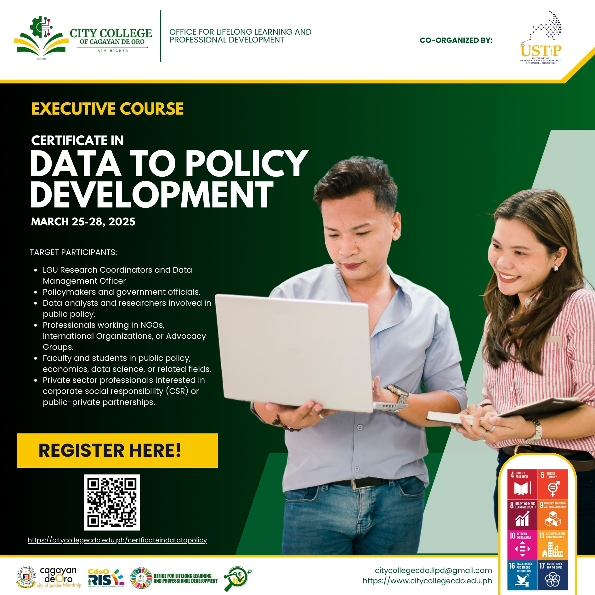 THE ENROLLMENT FOR CERTIFICATE IN DATA TO POLICY DEVELOPMENT IS NOW FINALLY OPEN - Image 1