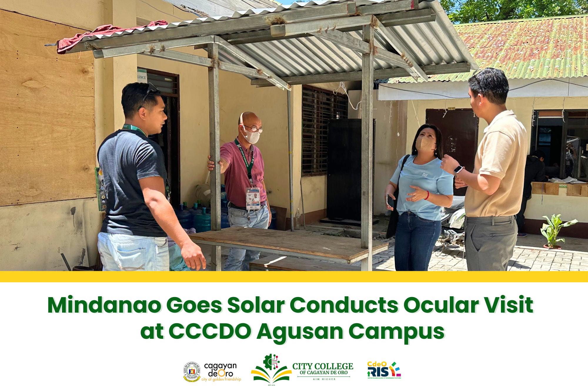 Mindanao Goes Solar Conducts Ocular Visit at CCCDO Agusan Campus