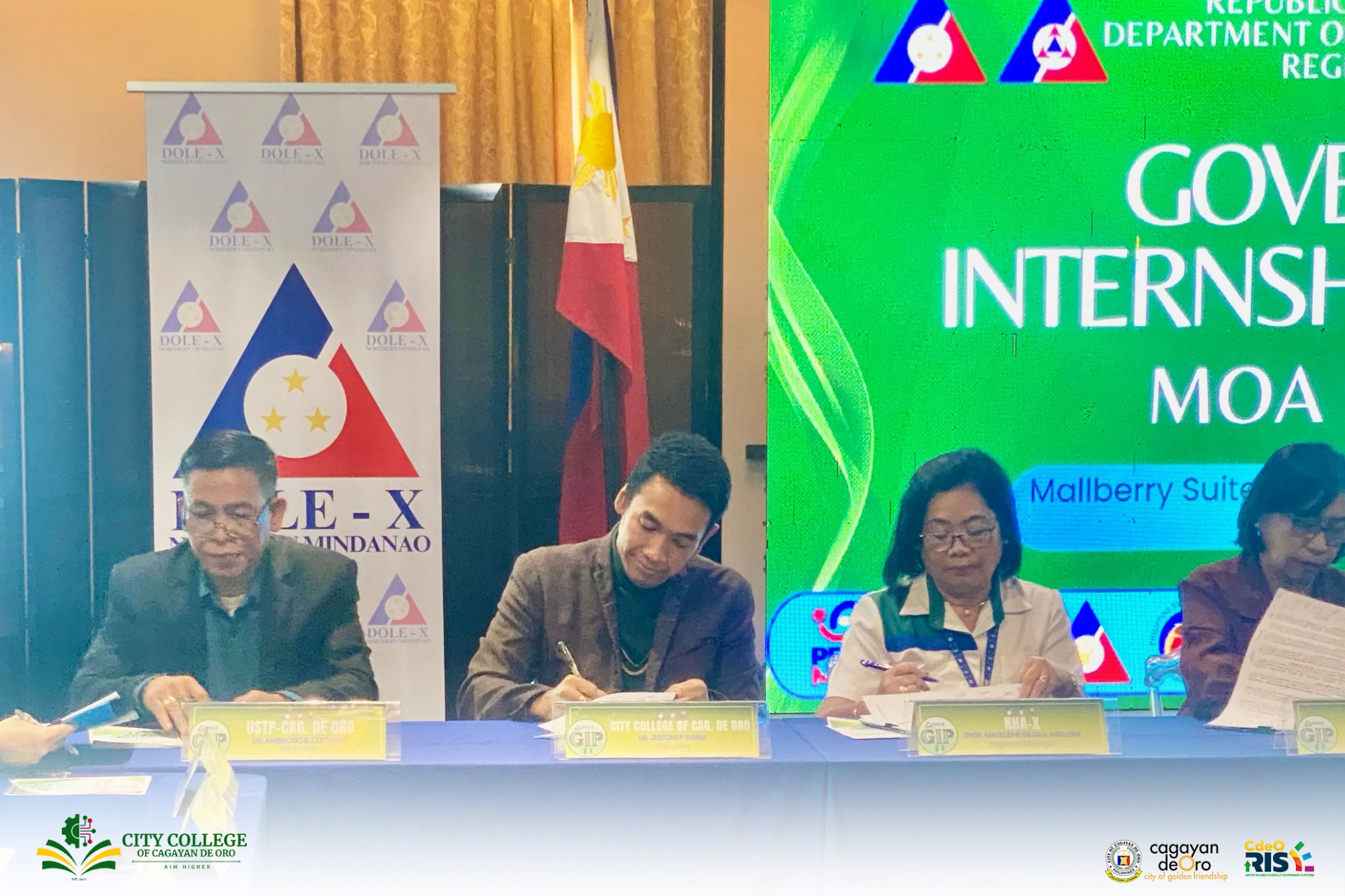 City College of Cagayan de Oro Partners with DOLE for Government Internship Program
