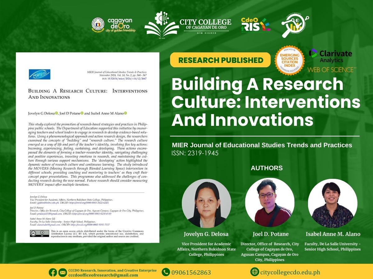 RESEARCH PUBLICATION ALERT!!! - Image 1