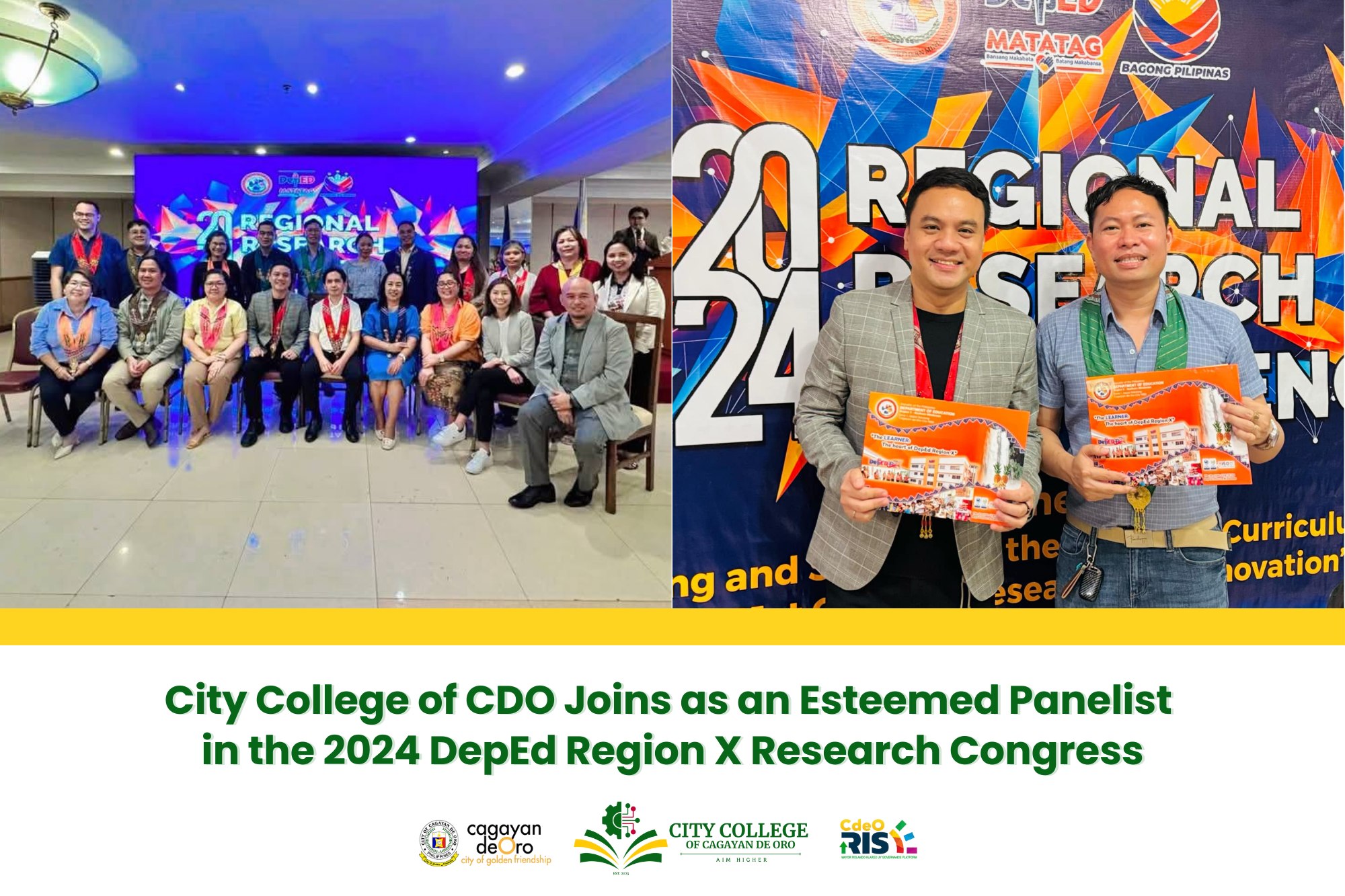 City College of CDO Joins as an Esteemed Panelist in the 2024 DepEd Region X Research Congress - Image 2