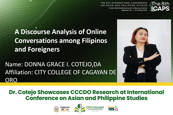 Dr. Cotejo Showcases CCCDO Research at International Conference on Asian and Philippine Studies - Image 2