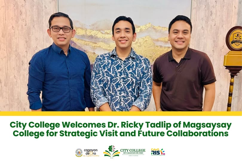 City College of Cagayan de Oro Welcomes Dr. Ricky Tadlip of Magsaysay College for Strategic Visit and Future Collaborations