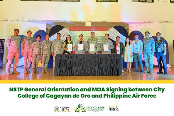 NSTP General Orientation and MOA Signing Between City College of Cagayan de Oro and PAF 8th ARCent