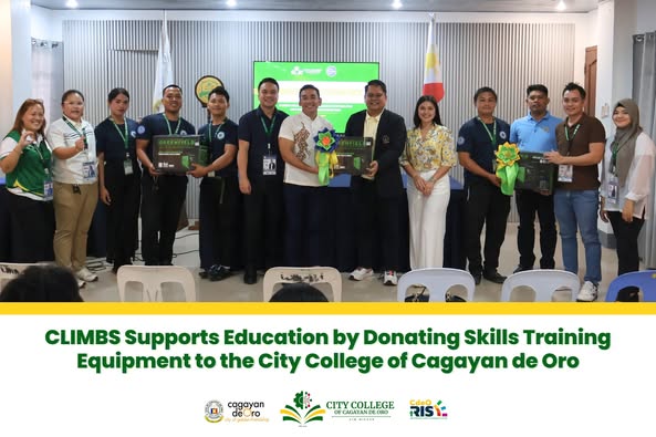 CLIMBS Supports Education by Donating Skills Training Equipment to the City College of Cagayan de Oro