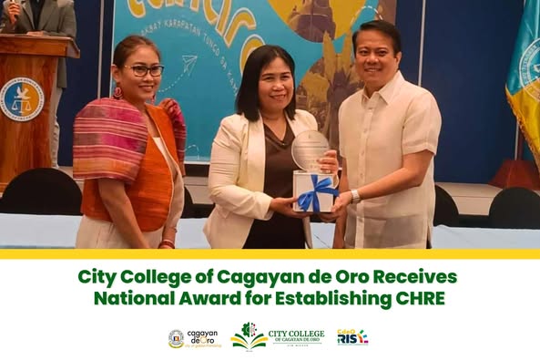 City College of Cagayan de Oro Receives National Award for Establishing CHRE