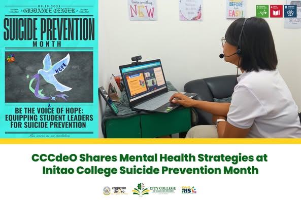 CCCDO Shares Mental Health Strategies at Initao College for Suicide Prevention Month