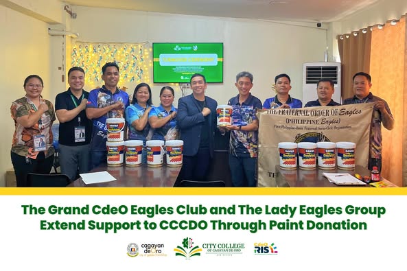 The Grand CdeO Eagles Club and The Lady Eagles Group Extend Support to CCCDO Through Paint Donation