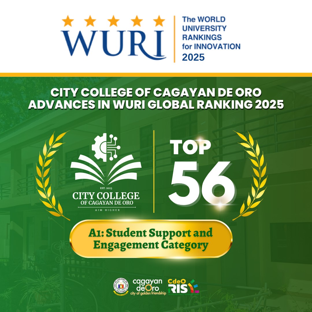 City College of CDO Ranks 56th in the World for Student Support and Engagement in WURI 2025