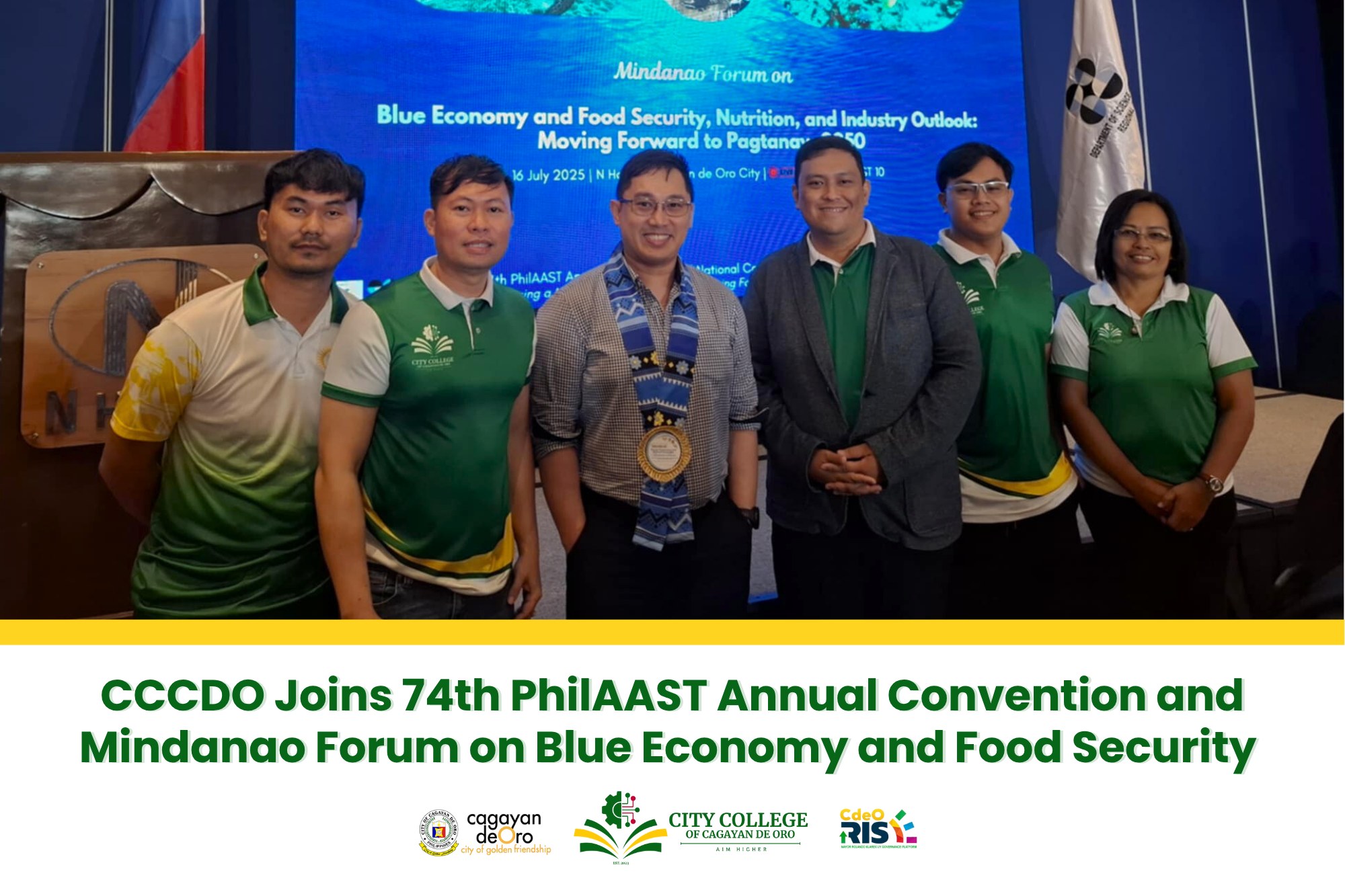 CCCDO Joins 74th PhilAAST Annual Convention and Mindanao Forum on Blue Economy and Food Security