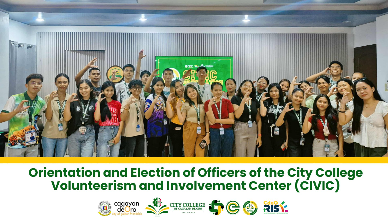 𝐎𝐫𝐢𝐞𝐧𝐭𝐚𝐭𝐢𝐨𝐧 𝐚𝐧𝐝 𝐄𝐥𝐞𝐜𝐭𝐢𝐨𝐧 𝐨𝐟 𝐎𝐟𝐟𝐢𝐜𝐞𝐫𝐬 𝐨𝐟 𝐭𝐡𝐞 𝐂𝐢𝐭𝐲 𝐂𝐨𝐥𝐥𝐞𝐠𝐞 𝐕𝐨𝐥𝐮𝐧𝐭𝐞𝐞𝐫𝐢𝐬𝐦 𝐚𝐧𝐝 𝐈𝐧𝐯𝐨𝐥𝐯𝐞𝐦𝐞𝐧𝐭 𝐂𝐞𝐧𝐭𝐞𝐫 (𝐂𝐈𝐕𝐈𝐂)