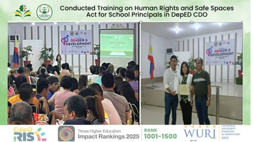 Capacity Building on Gender and Development (GAD) Program Implementation: Safe Space Act