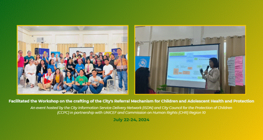 Workshop on the Crafting of the City’s Referral Mechanism for Children and Adolescent Health and Protection