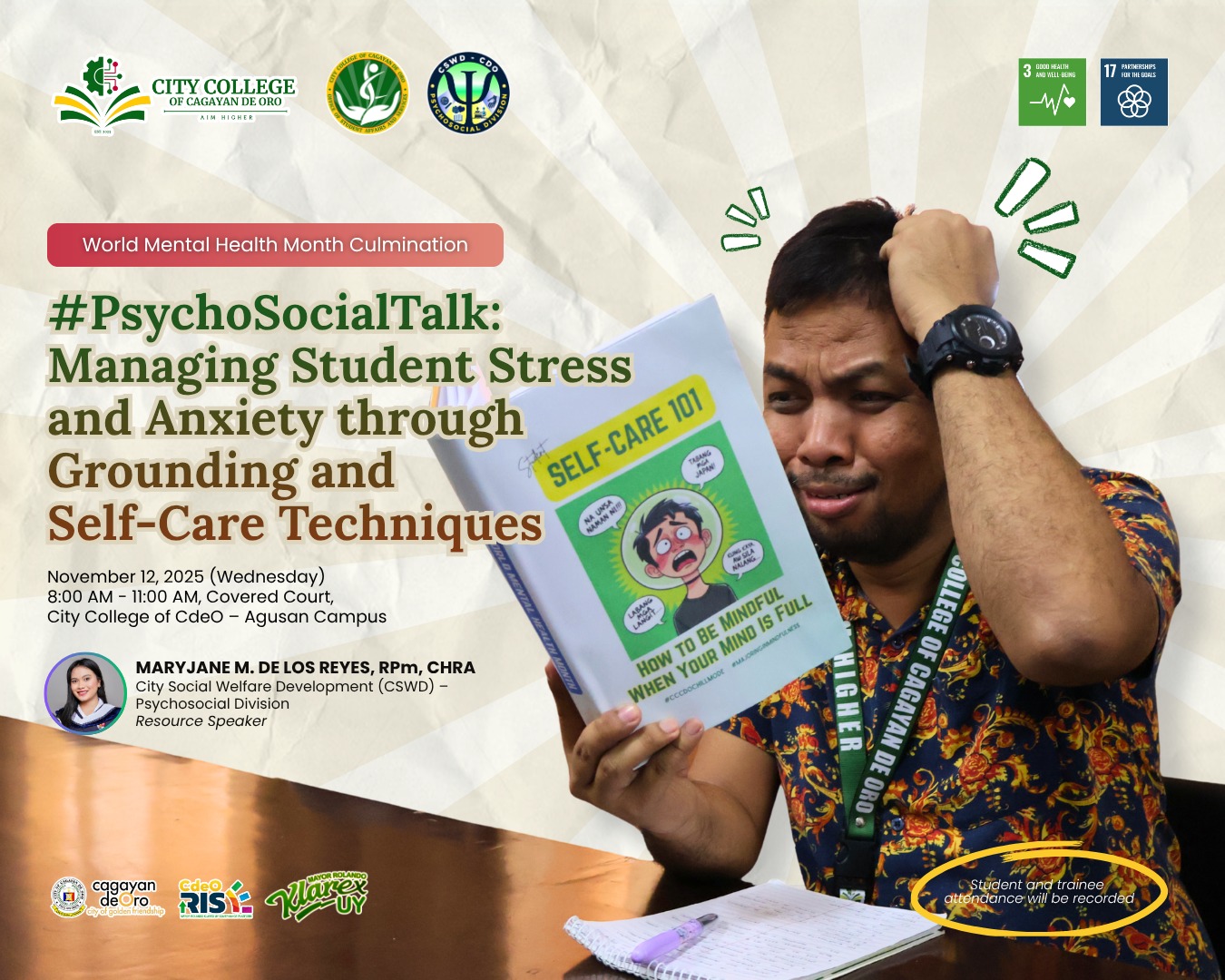 Managing Student Stress and Anxiety through Grounding and Self-care Techniques - Image 1