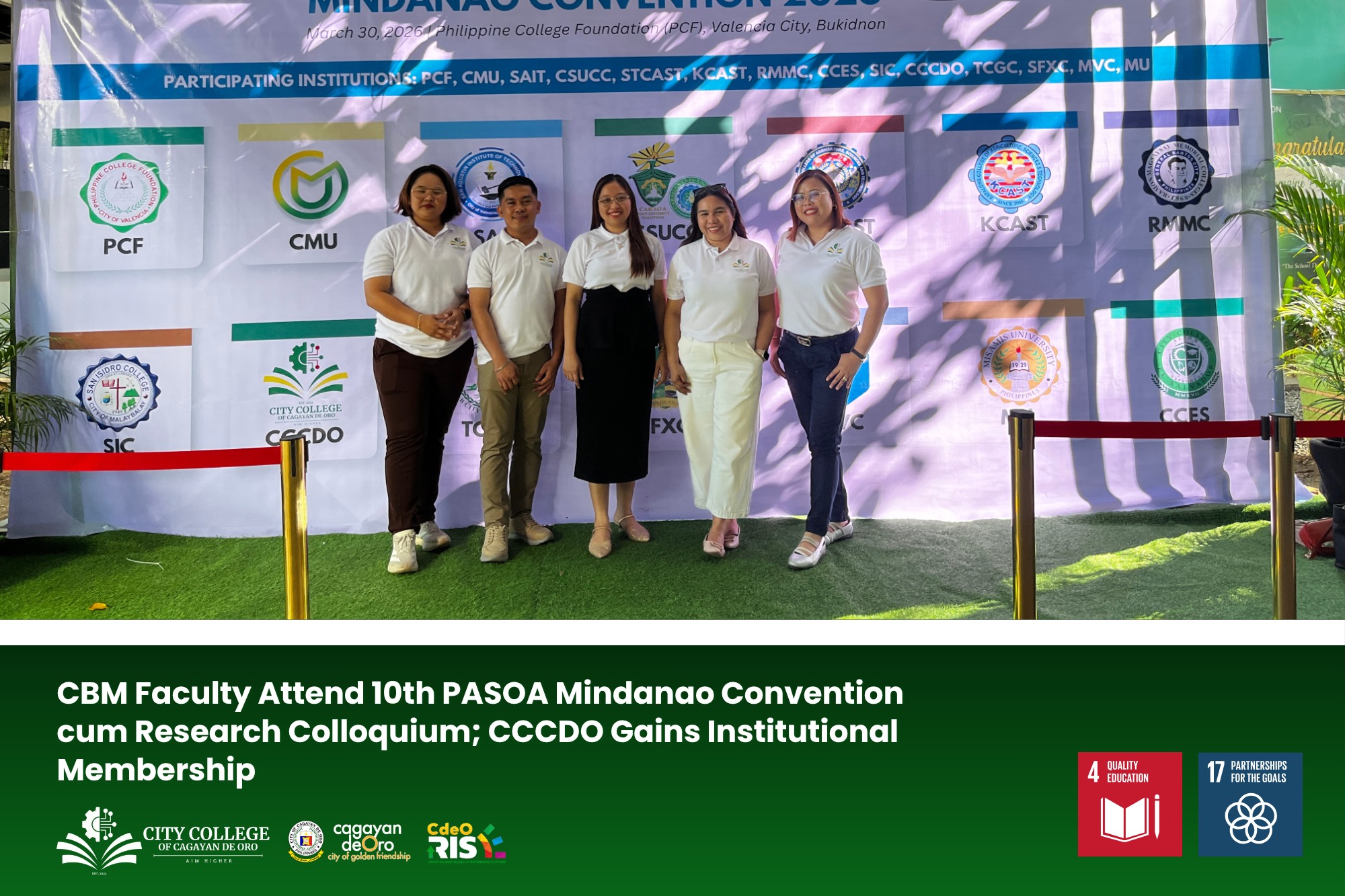 CBM Faculty Attend 10th PASOA Mindanao Convention cum Research Colloquium; CCCDO Gains Institutional Membership - Image 2