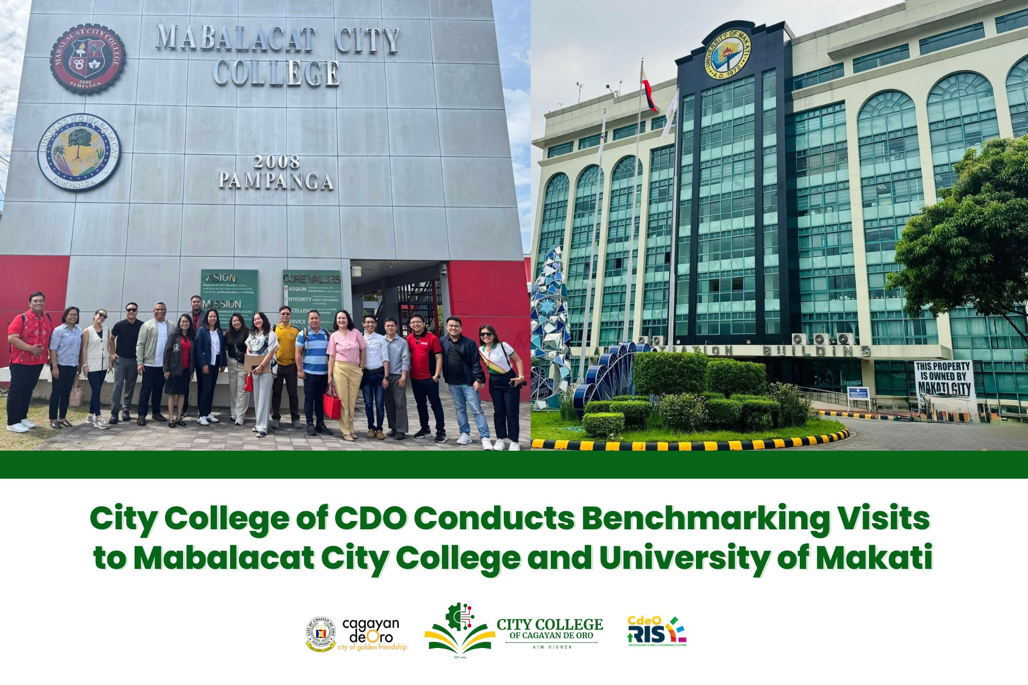 CCCDO Delegation at Mabalacat City College