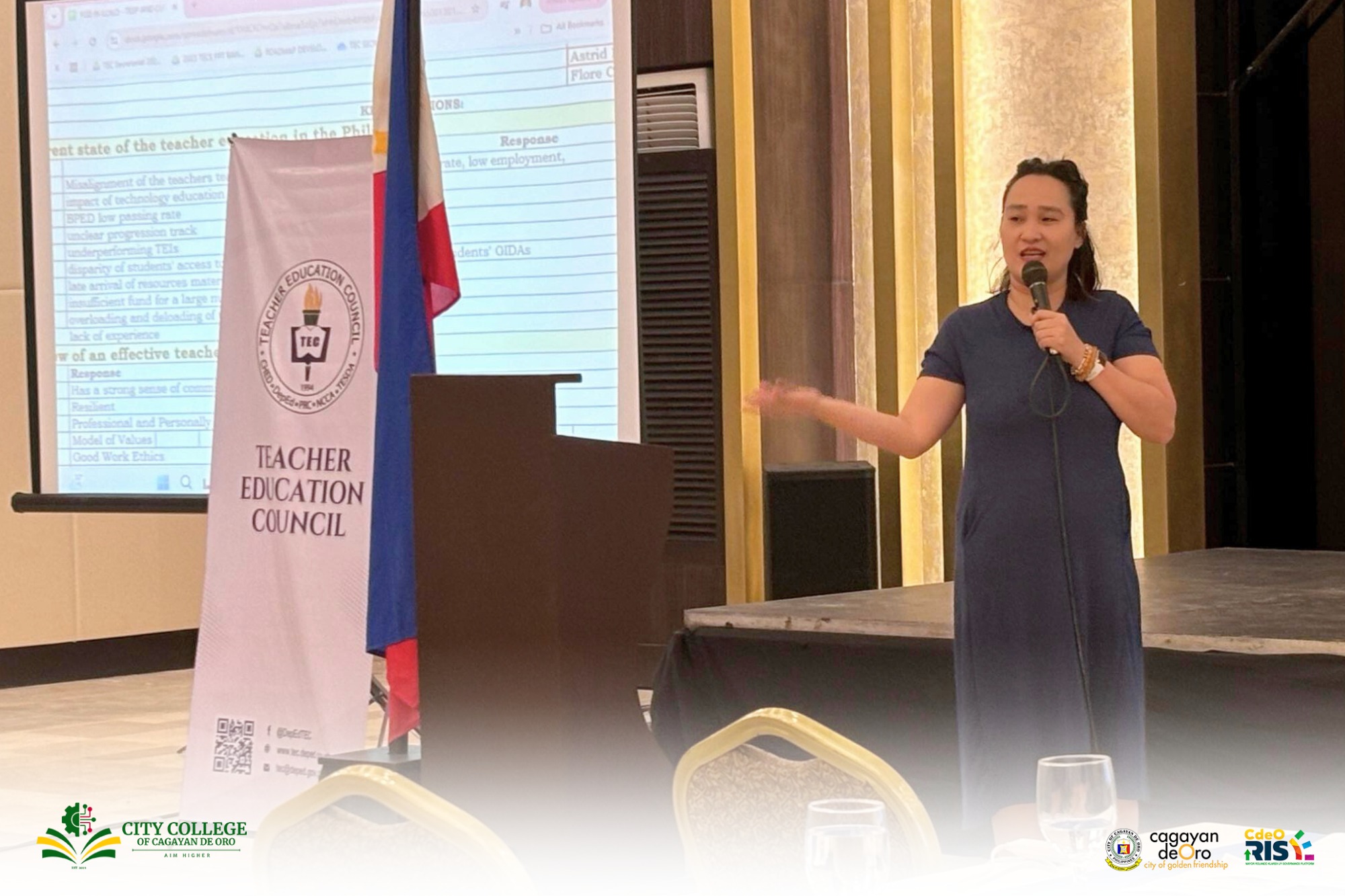 Dr. Donna Grace Cotejo presenting during the workshop