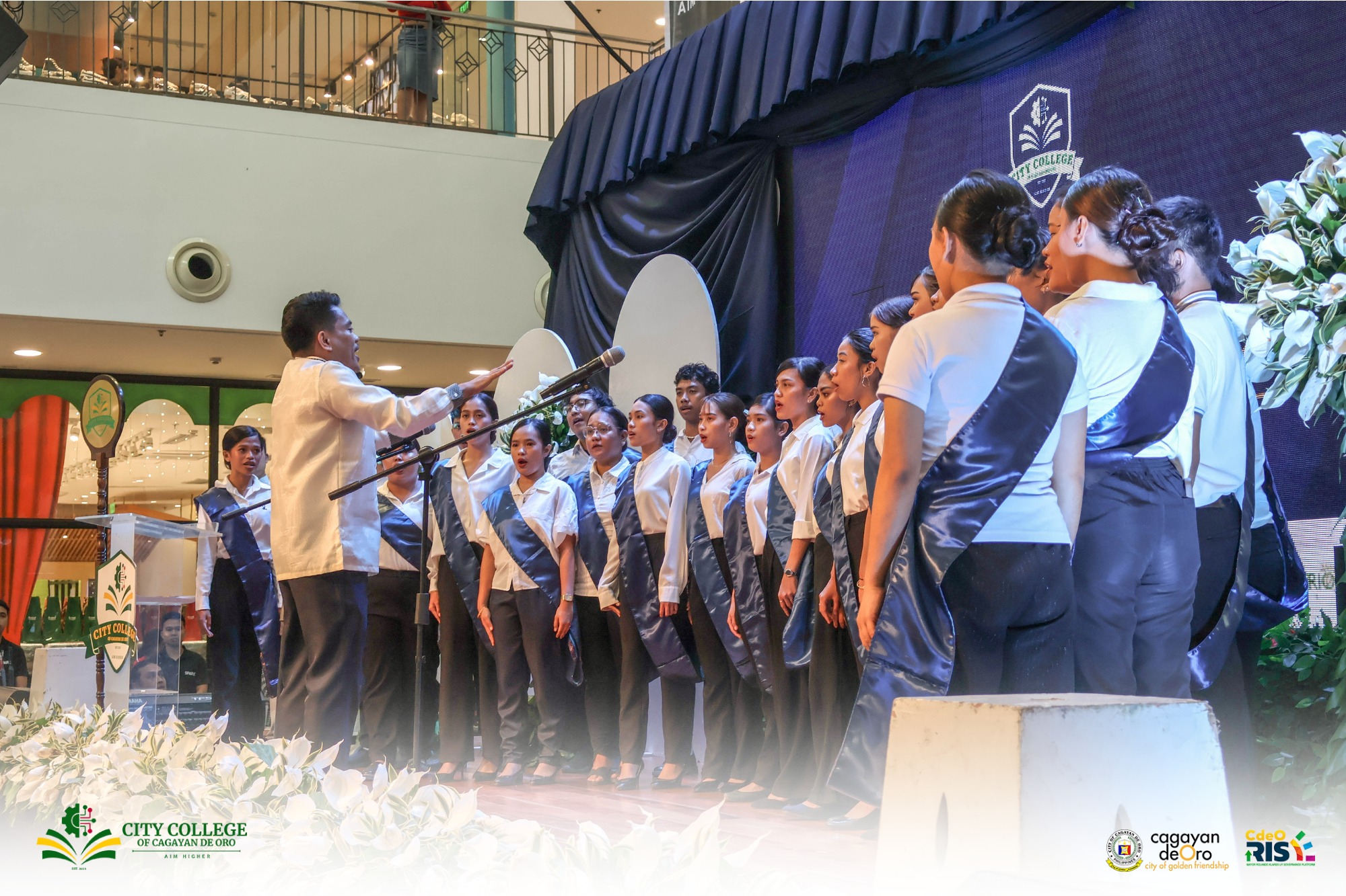 Graduation participants listening attentively