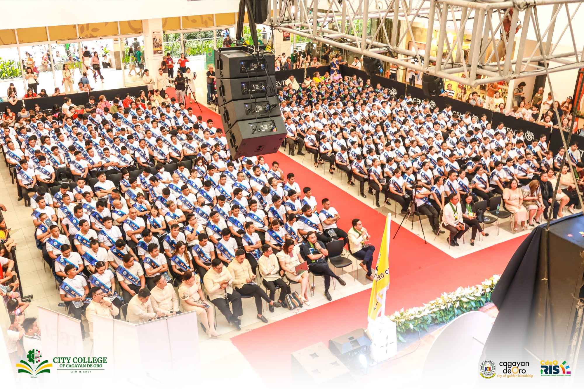 Graduation participants listening attentively