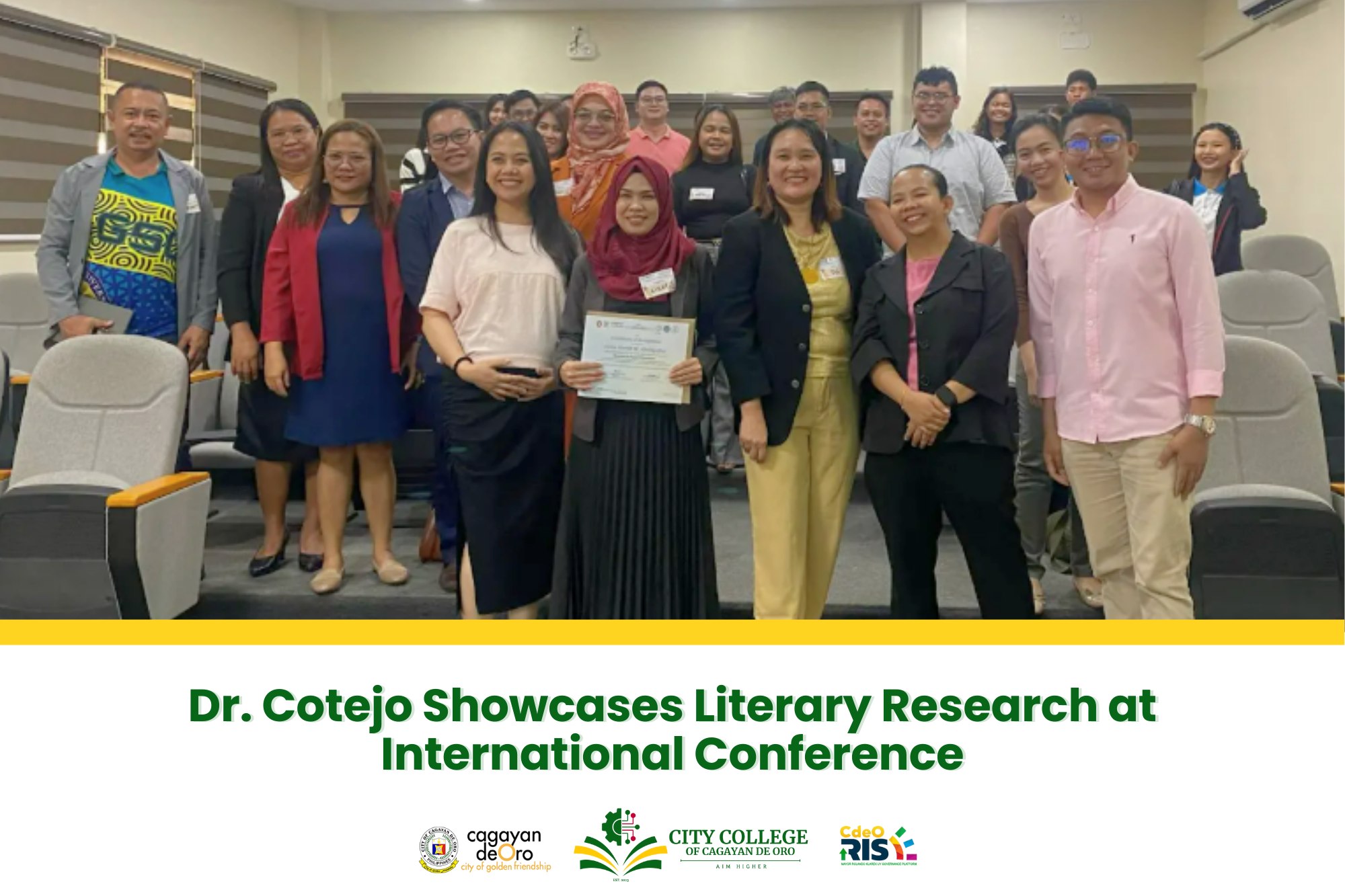 Dr. Cotejo presenting at CLSU