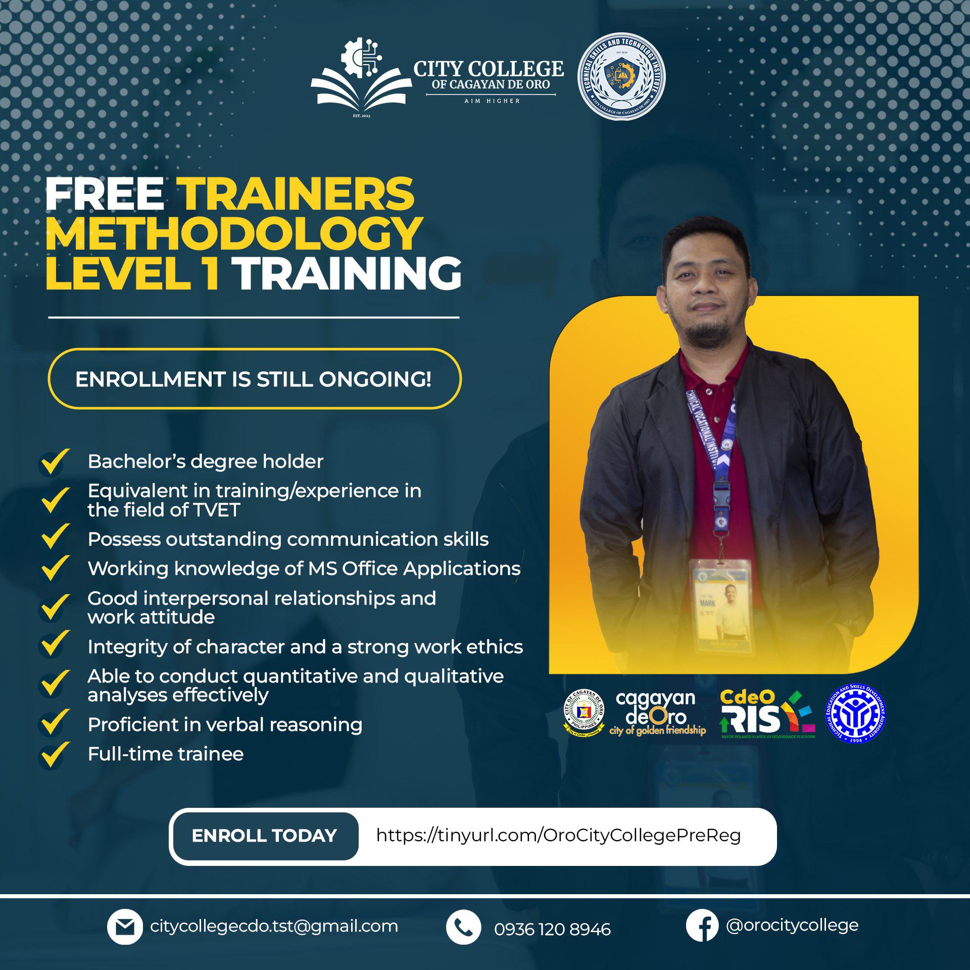 Trainers Methodology Enrollment