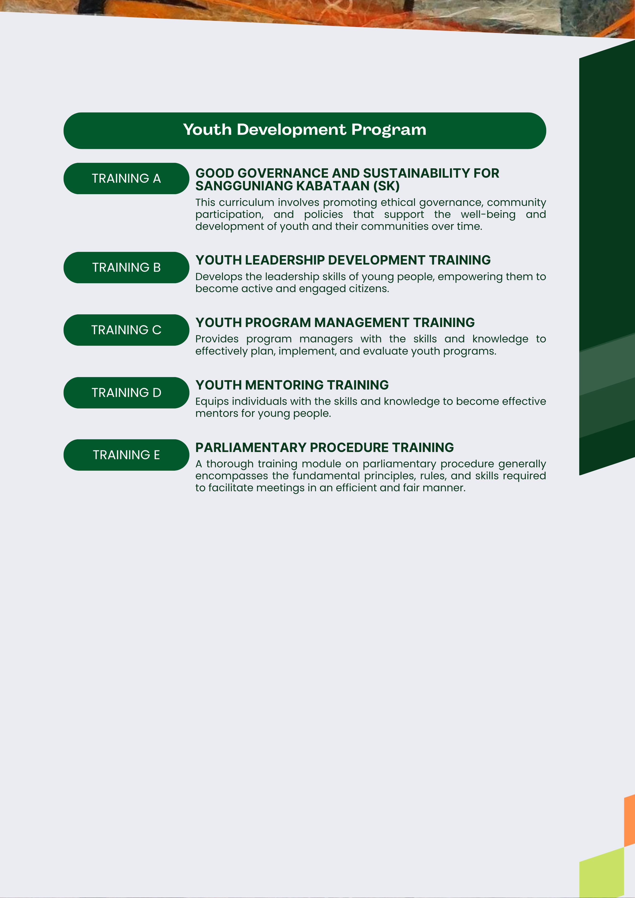 Youth Development Program