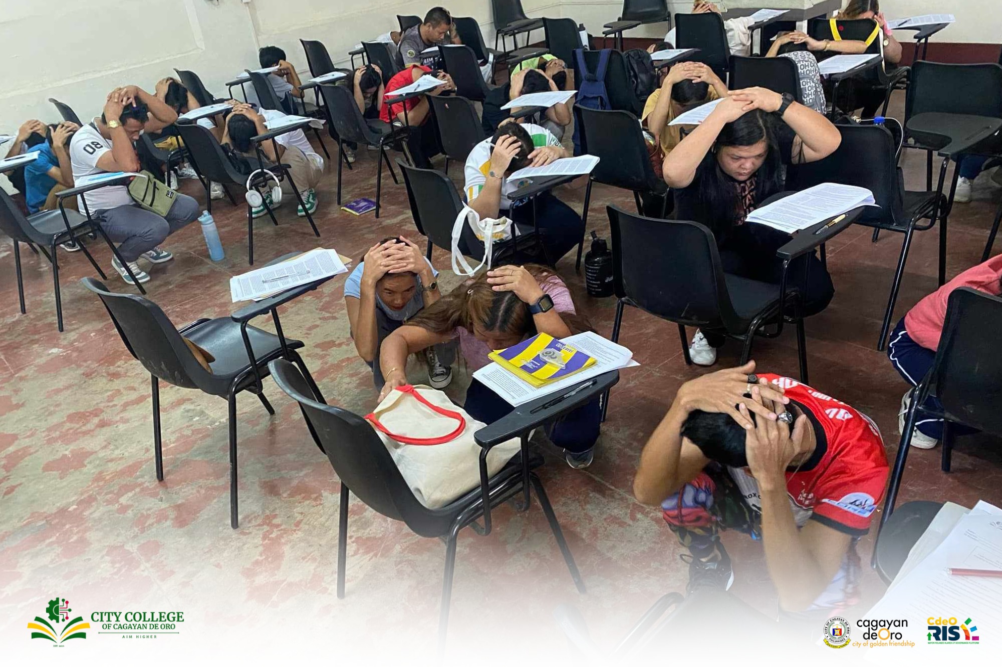 City College of CDO Earthquake Drill Participants