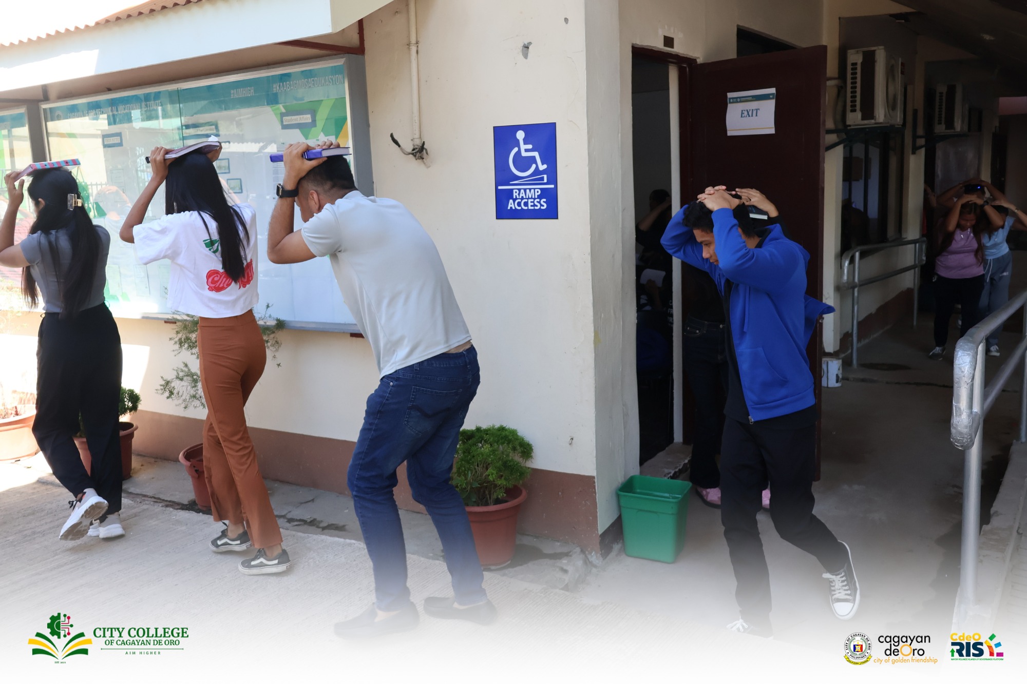 City College of CDO Earthquake Drill Activity