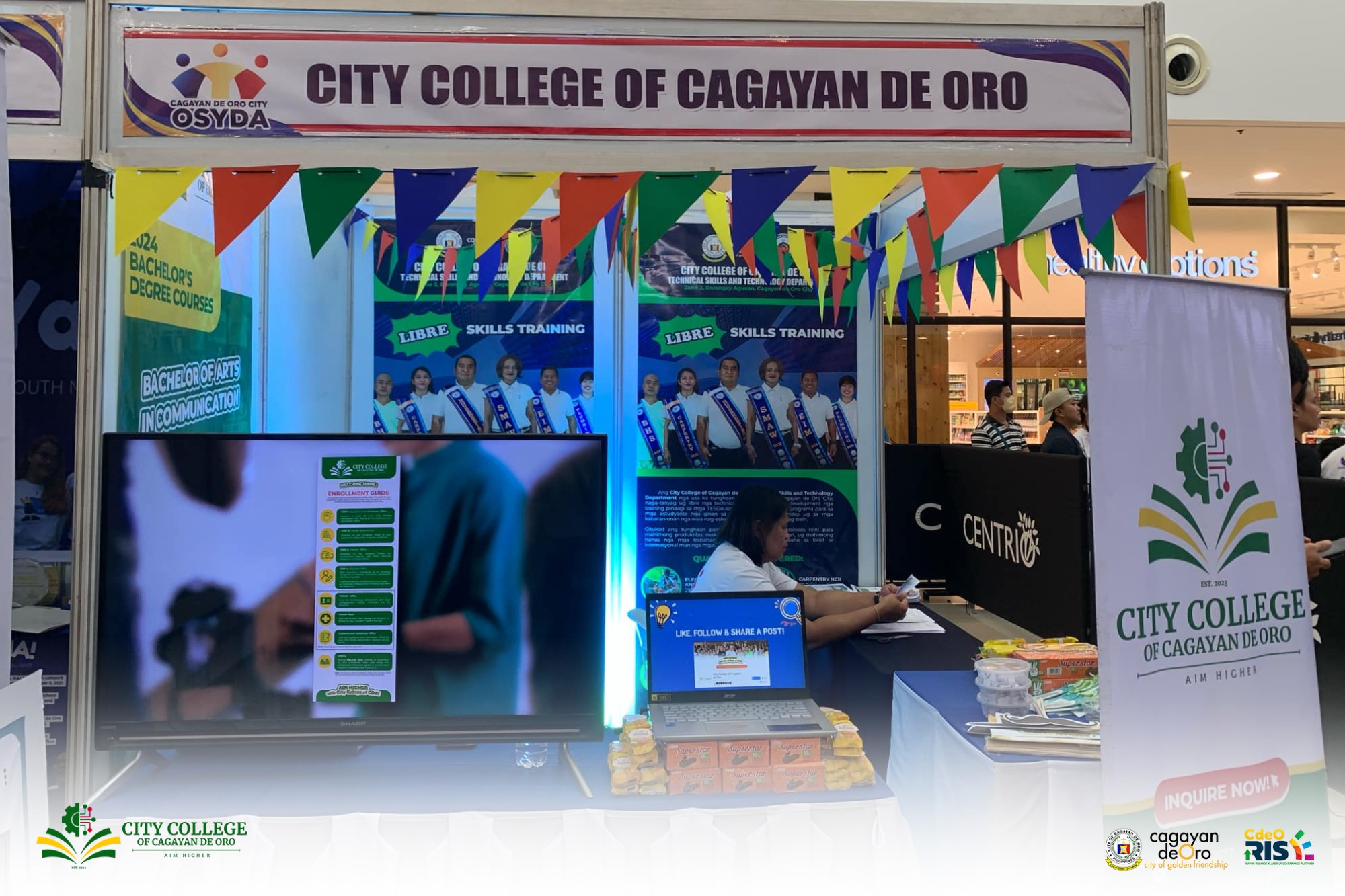 City College of CDO booth at Kahigayunan 2023 event